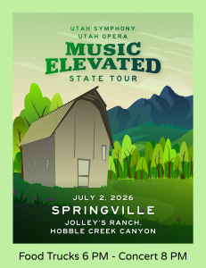 Utah Symphony Utah Opera State Tour