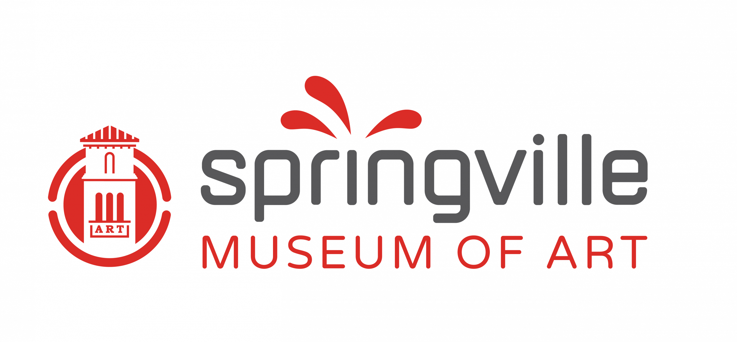 Springville Museum of Art Logo Red and Gray